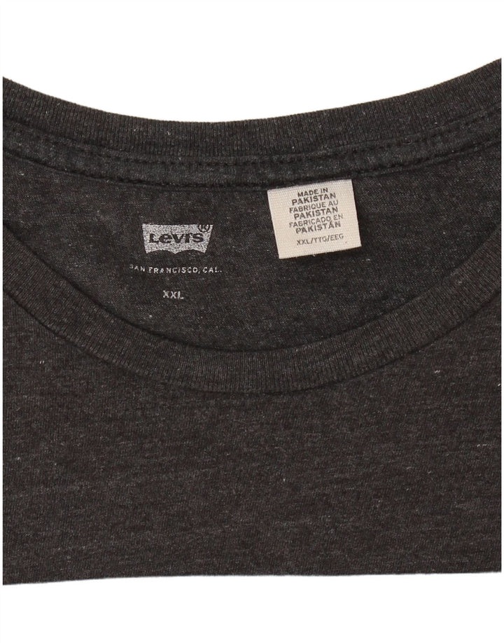 Camiseta gráfica masculina LEVI'S Top 2XL cinza