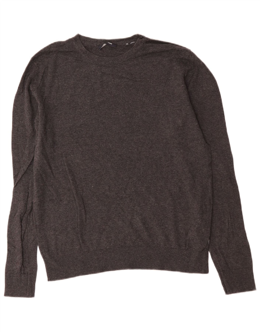 Suéter masculino Jack & Jones com gola redonda e algodão cinza médio