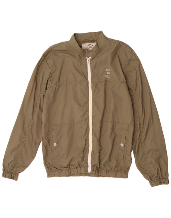 Jaqueta de chuva masculina Jack & Jones Reino Unido 40 grande nylon cáqui