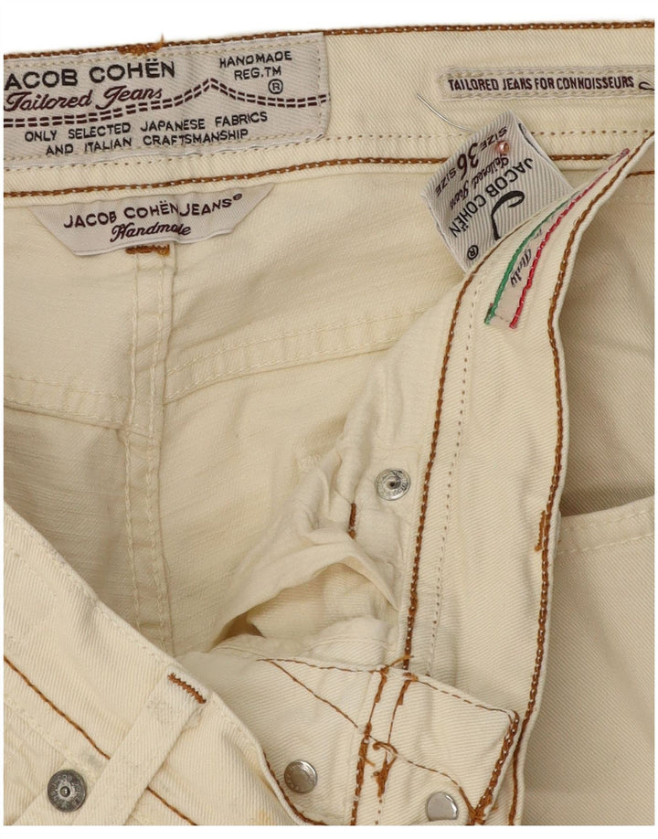 Jacob Cohen Jeans retos masculinos W36 L31 algodão branco