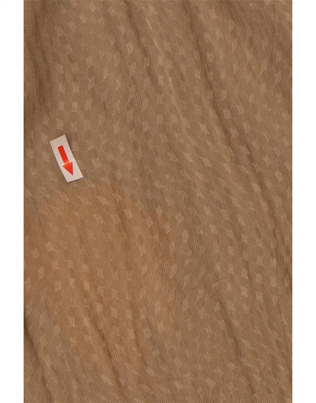 Vestido bainha feminino vintage Reino Unido 10 pequeno bege geométrico