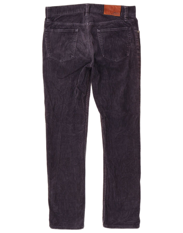 Polo Ralph Lauren Calça masculina slim de veludo W30 L30 algodão azul marinho