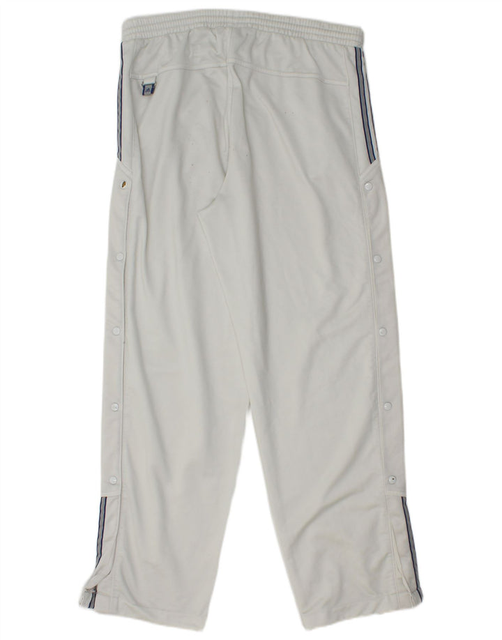 Calças de treino masculinas ADIDAS poliéster branco médio