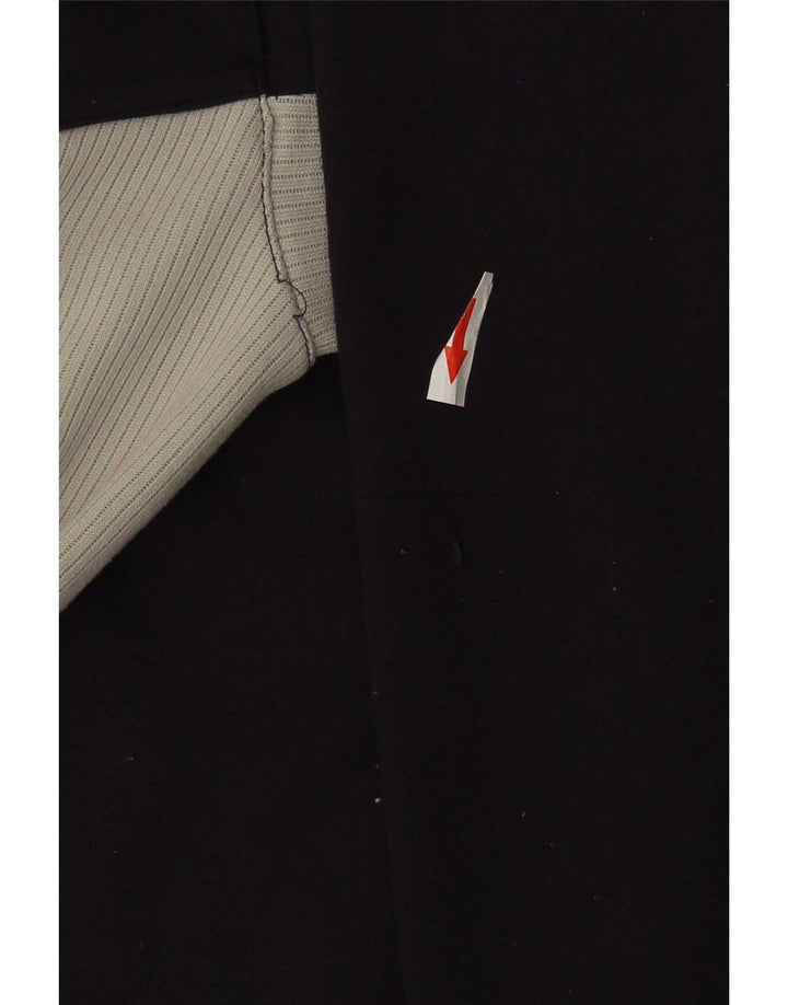 Suéter masculino Puma com zíper e gola em poliéster médio azul marinho colorblock