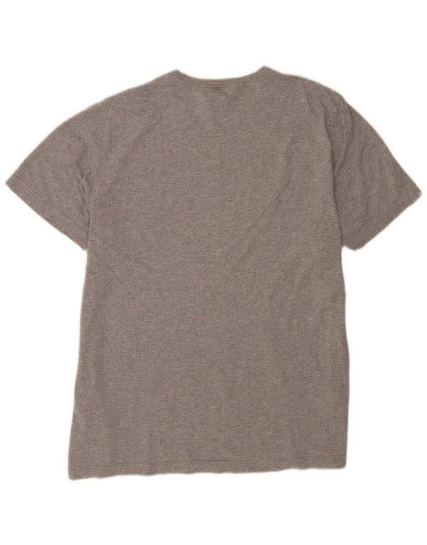 Adidas Mens Graphic T-Shirt Top XL Grey Flecked Cotton