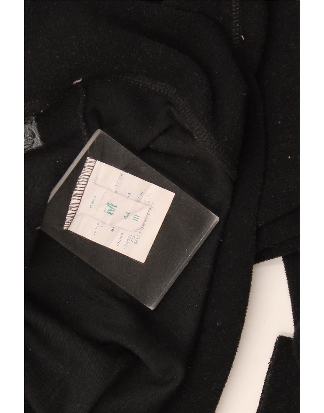 Jaqueta de lã feminina SERGIO TACCHINI UK 12 poliéster preto médio