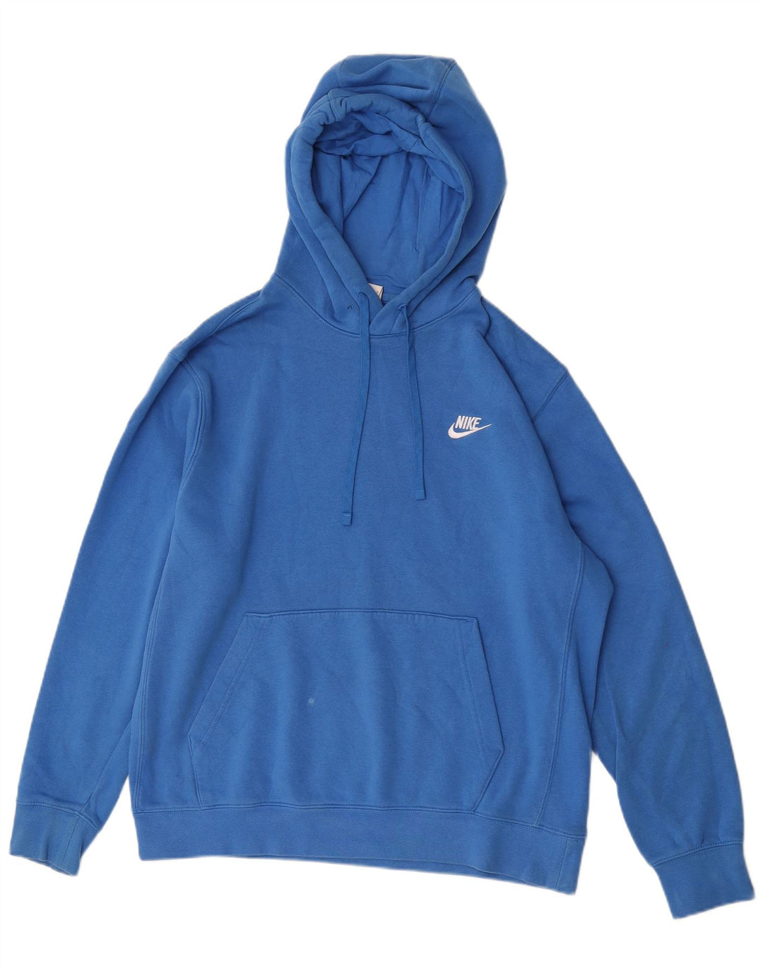 Nike Mens Hoodie Jumper Grande Algodão Azul