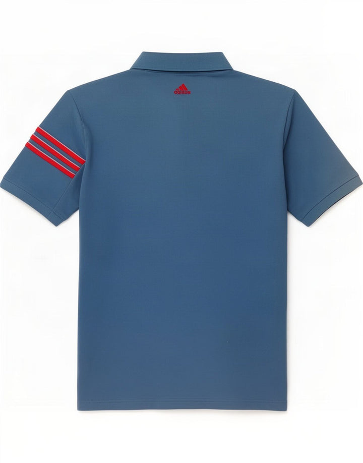 Adidas Mens Climacool Polo Camisa Azul Médio Poliéster