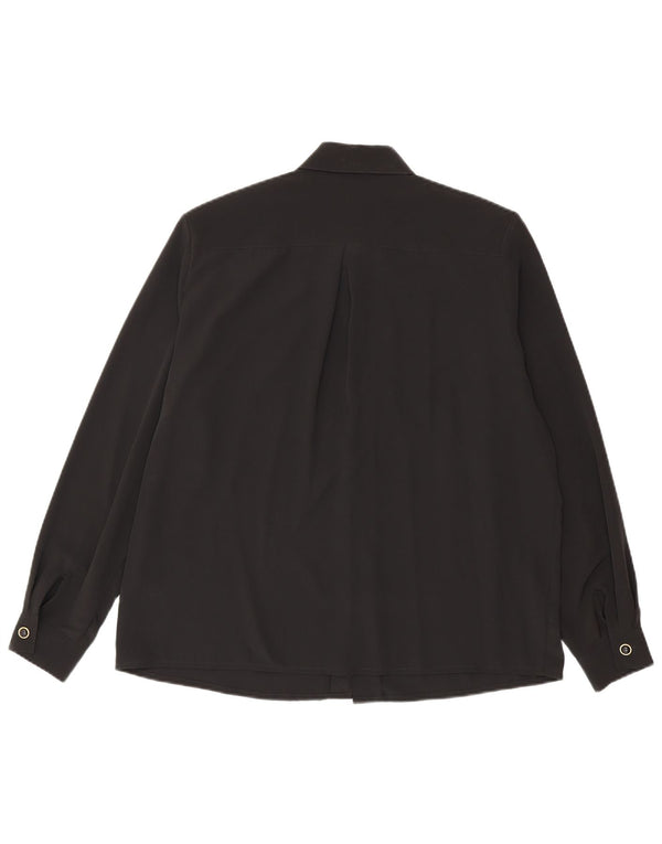 Blusa feminina Yessica EU 44 XL preta floral poliéster