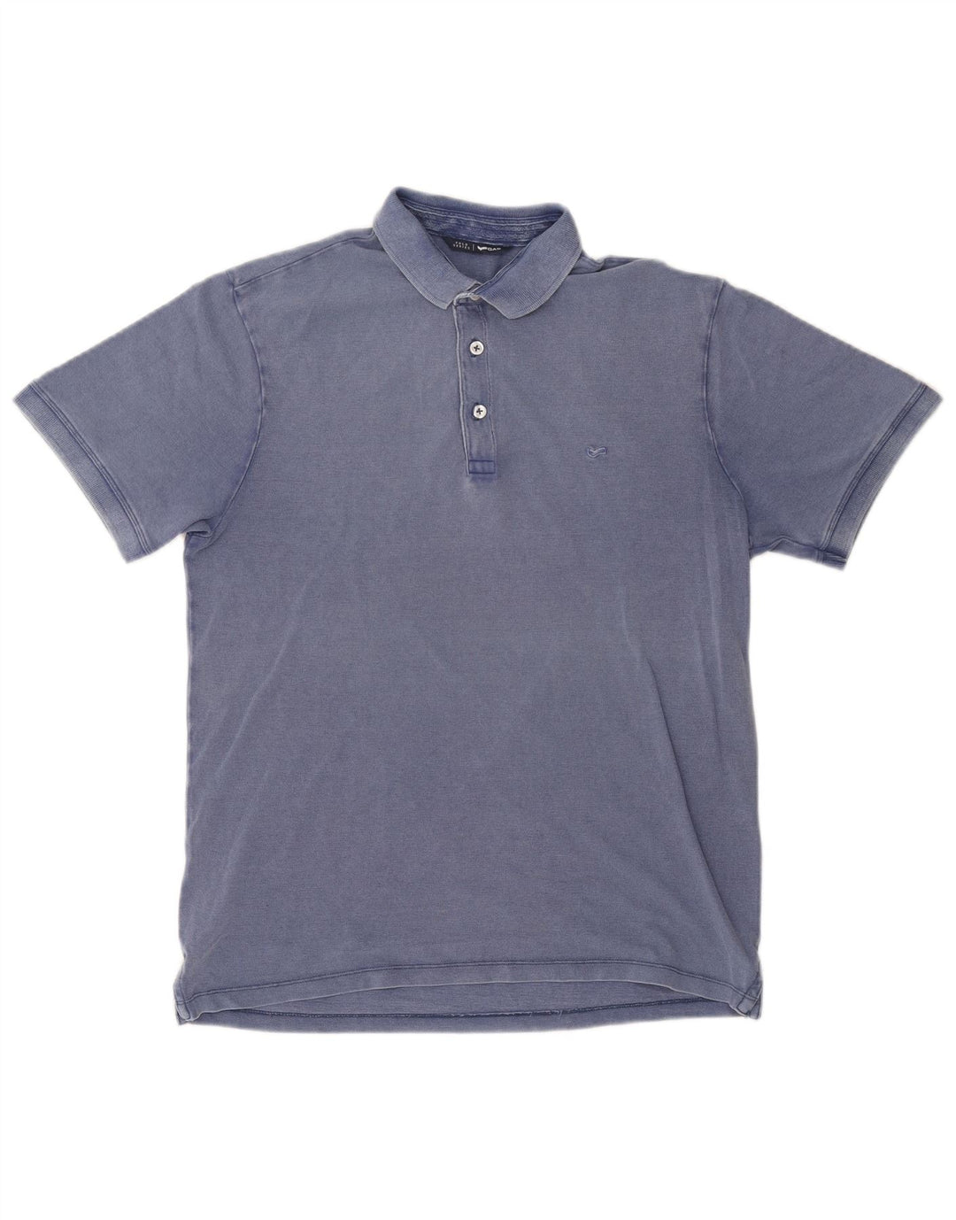 Camisa polo masculina Gas médio algodão azul