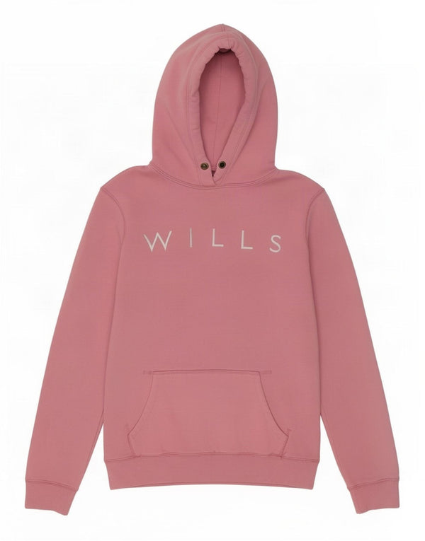 Jack Wills moletom feminino com capuz gráfico Reino Unido 8 pequeno algodão rosa