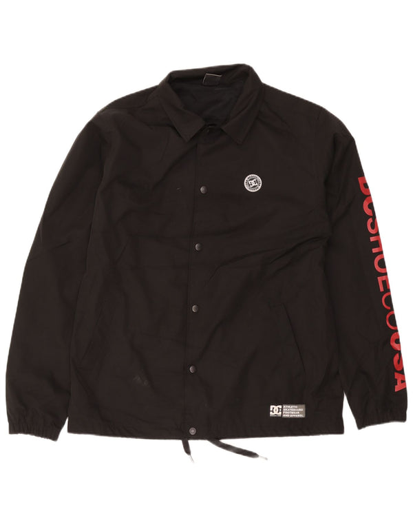 Jaqueta de chuva masculina DC Graphic UK 38 poliéster preto médio