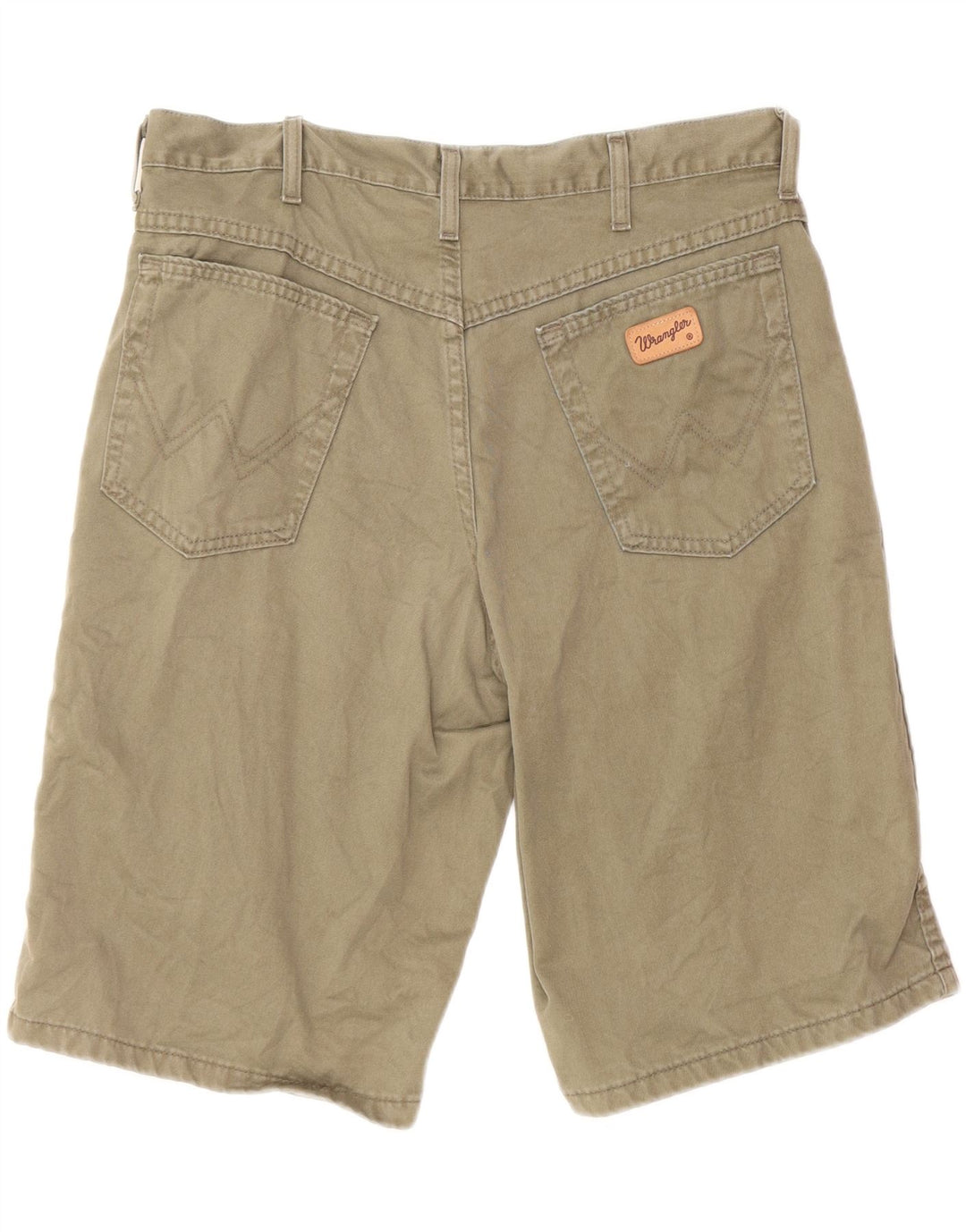 Shorts casuais masculinos WRANGLER Hawaii W34 grande algodão cáqui
