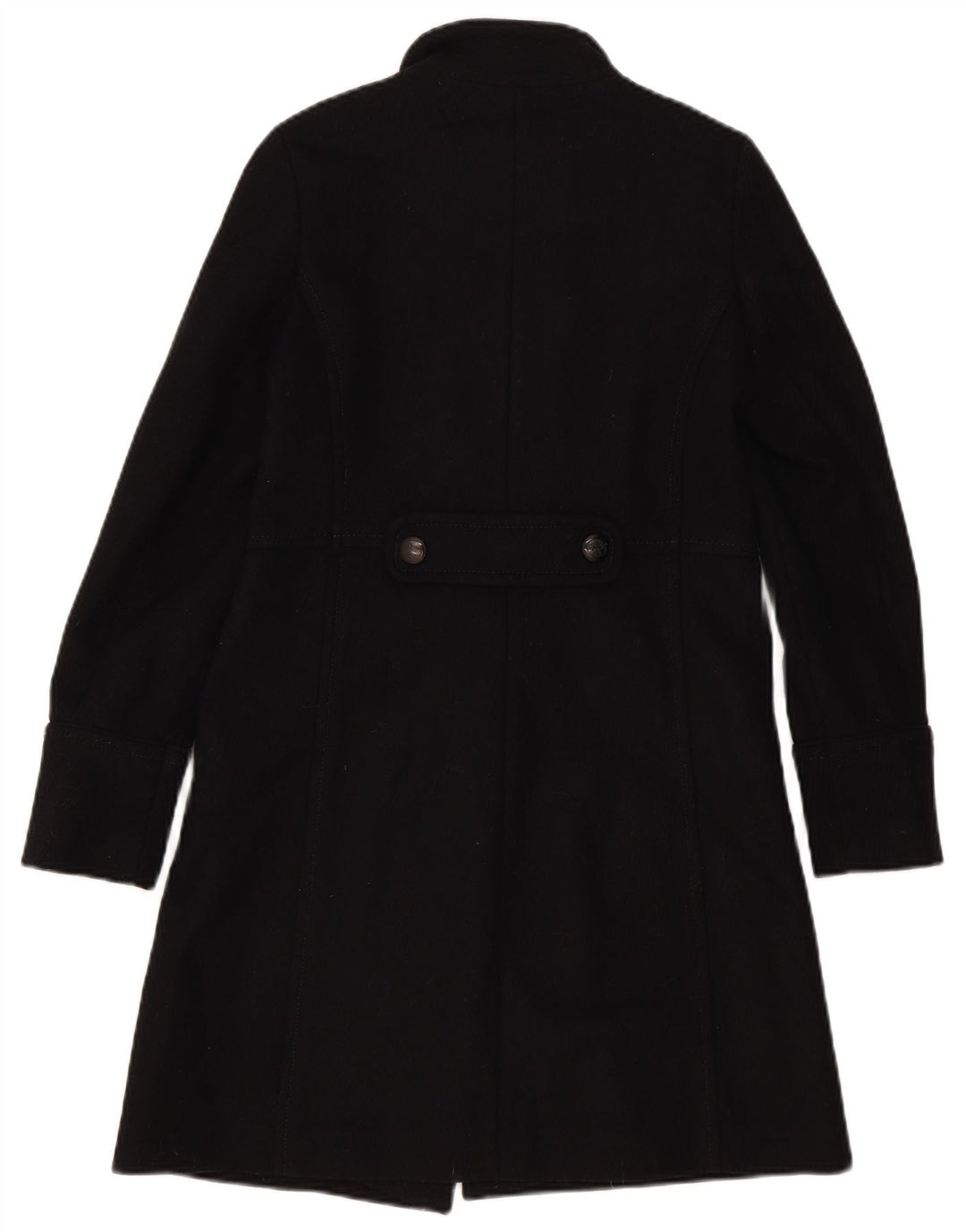 Casaco feminino Massimo Dutti com peito duplo EU 36 XS lã preta