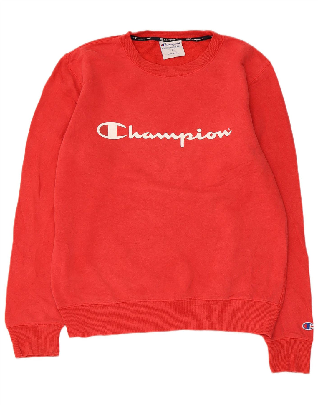 Champion moletom masculino gráfico jumper pequeno algodão vermelho
