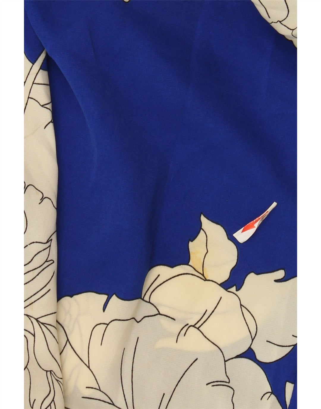 Macacão feminino vintage UK 12 médio azul floral
