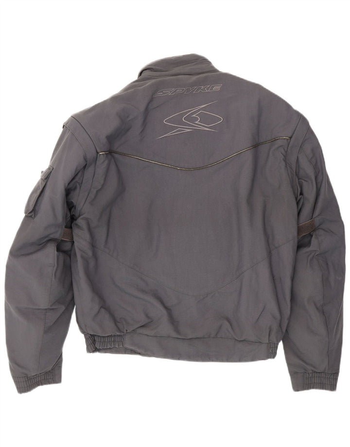 Jaqueta masculina Spyke Racer UK 40 poliéster cinza grande
