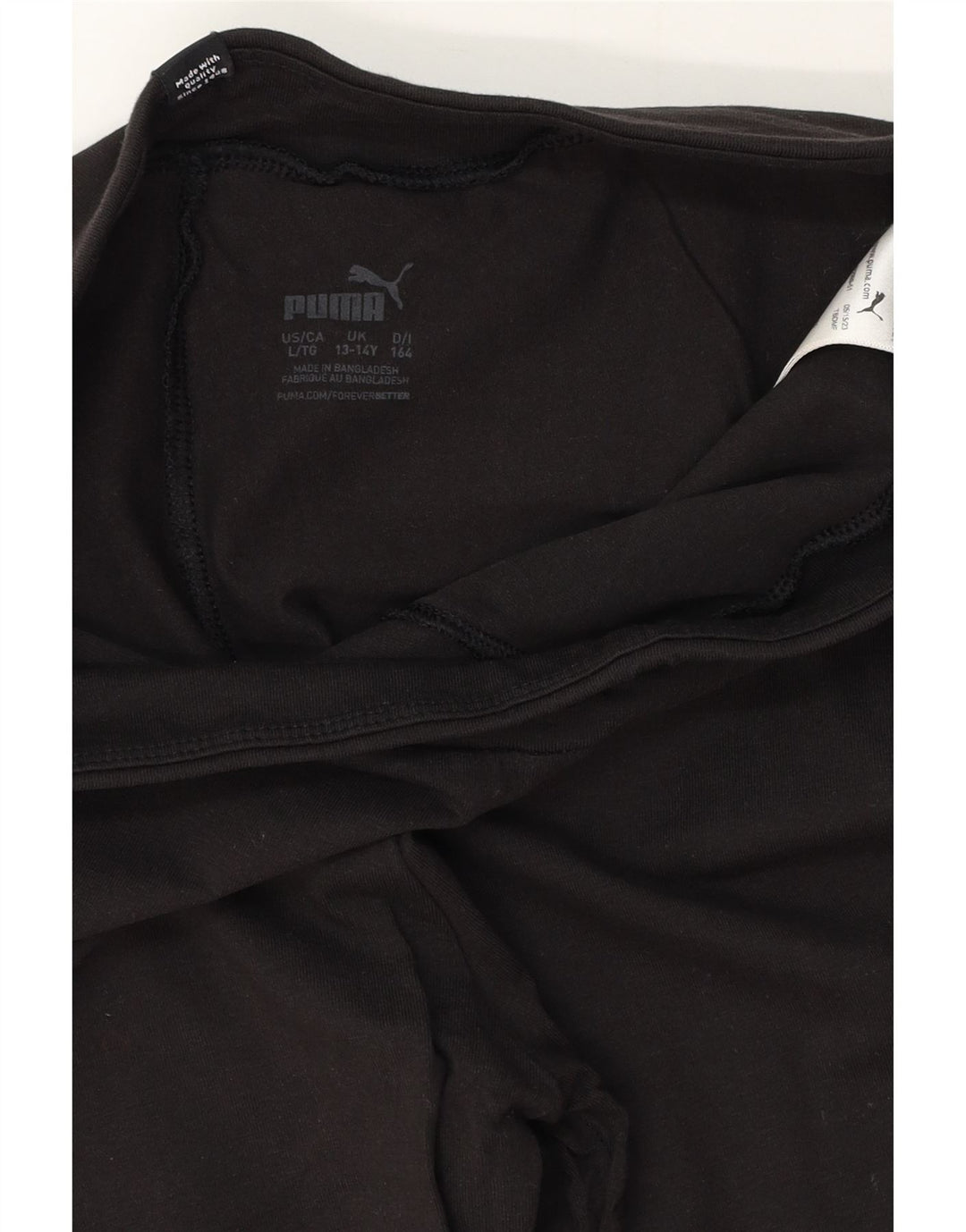 Leggings estampadas PUMA para meninas 13-14 anos algodão preto