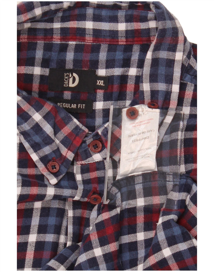 Camisa masculina DACK'S Regular Fit 2XL algodão xadrez multicolorido