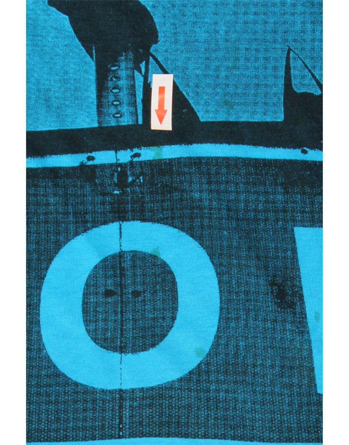Lee Camiseta masculina gráfica Top XL algodão azul