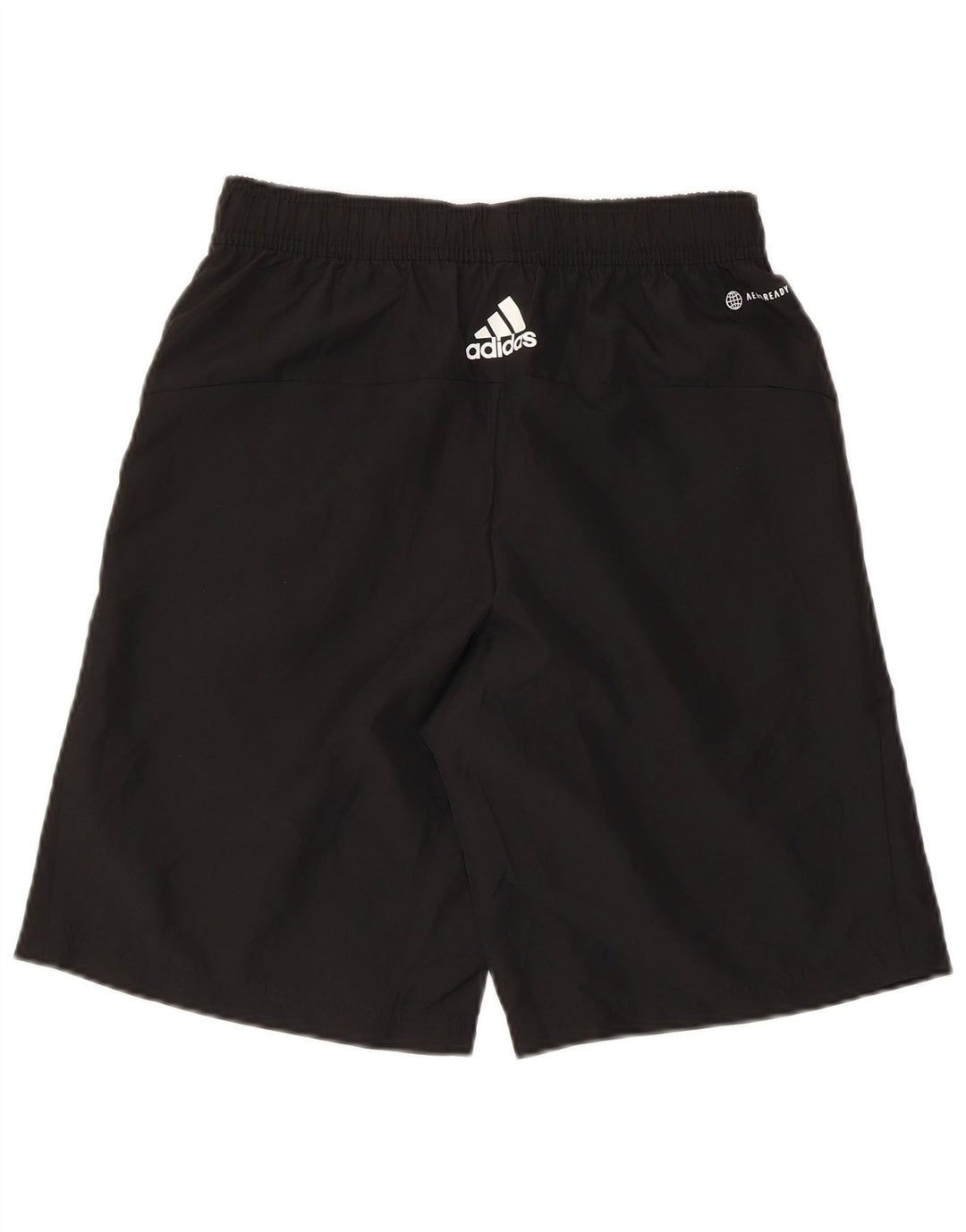 Adidas Mens Aeroready Graphic Sport Shorts Pequeno Poliéster Preto