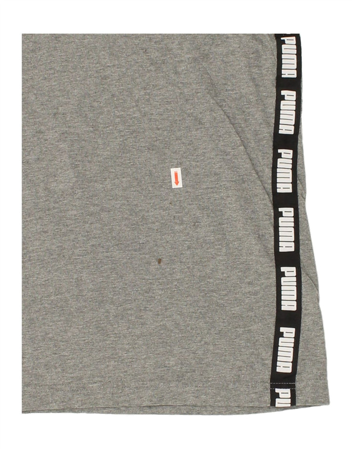PUMA Mens Graphic T-Shirt Top Medium Grey Cotton Vintage Puma and Second-Hand Puma from Messina Hembry 