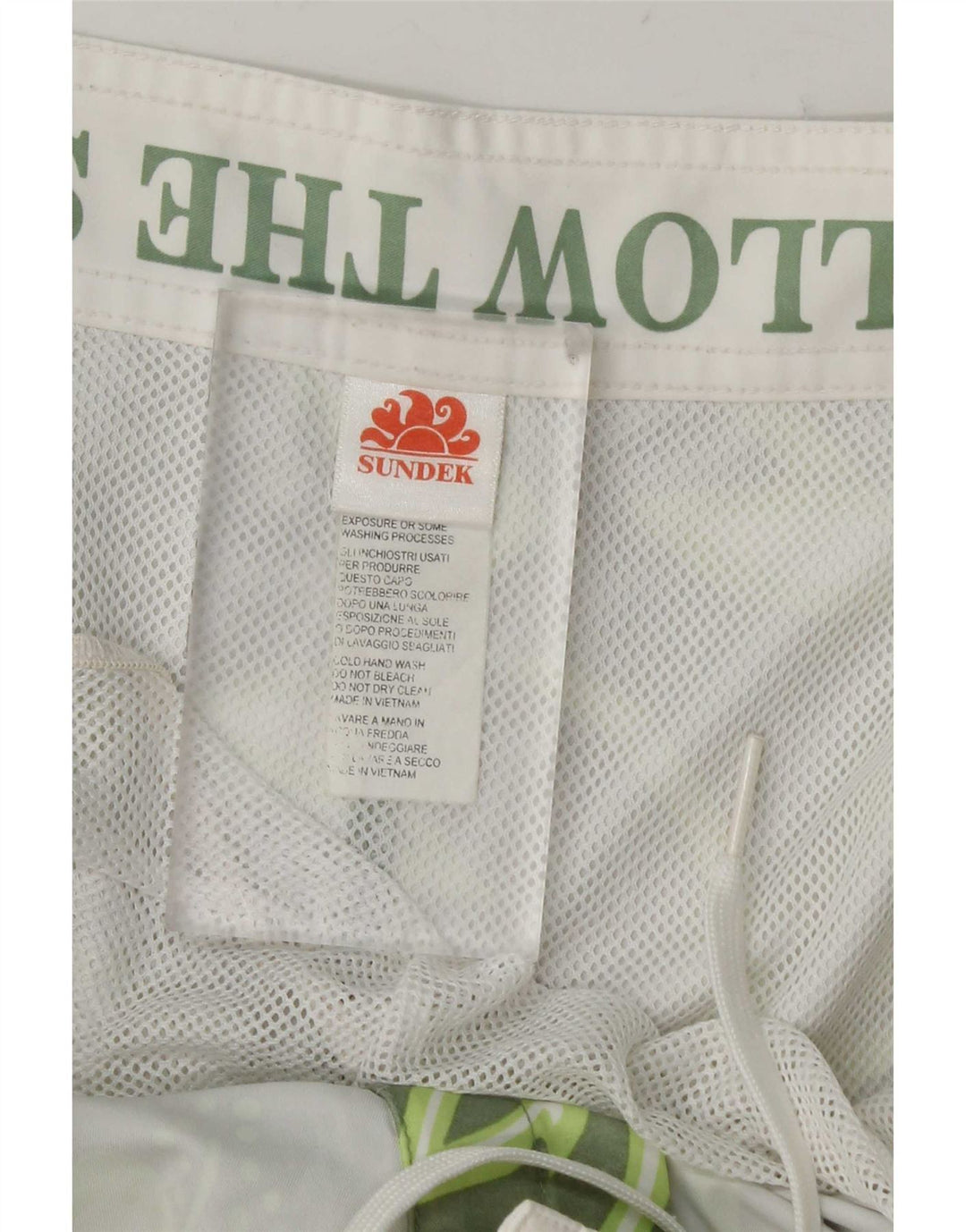 Shorts de natação masculino Sundek grande poliéster floral verde