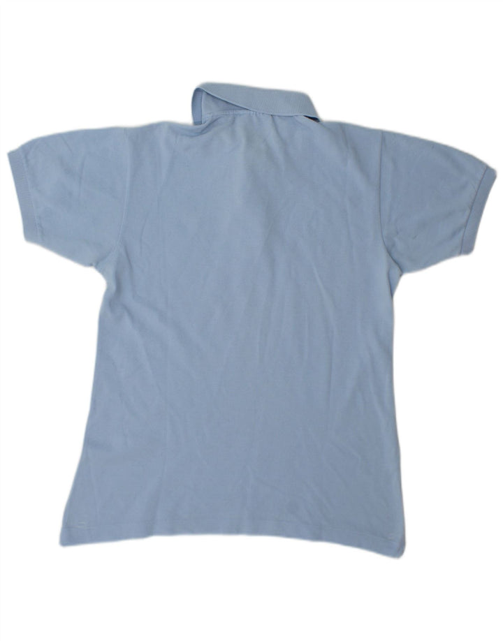 Camisa polo masculina Lacoste tamanho 3 pequeno algodão azul