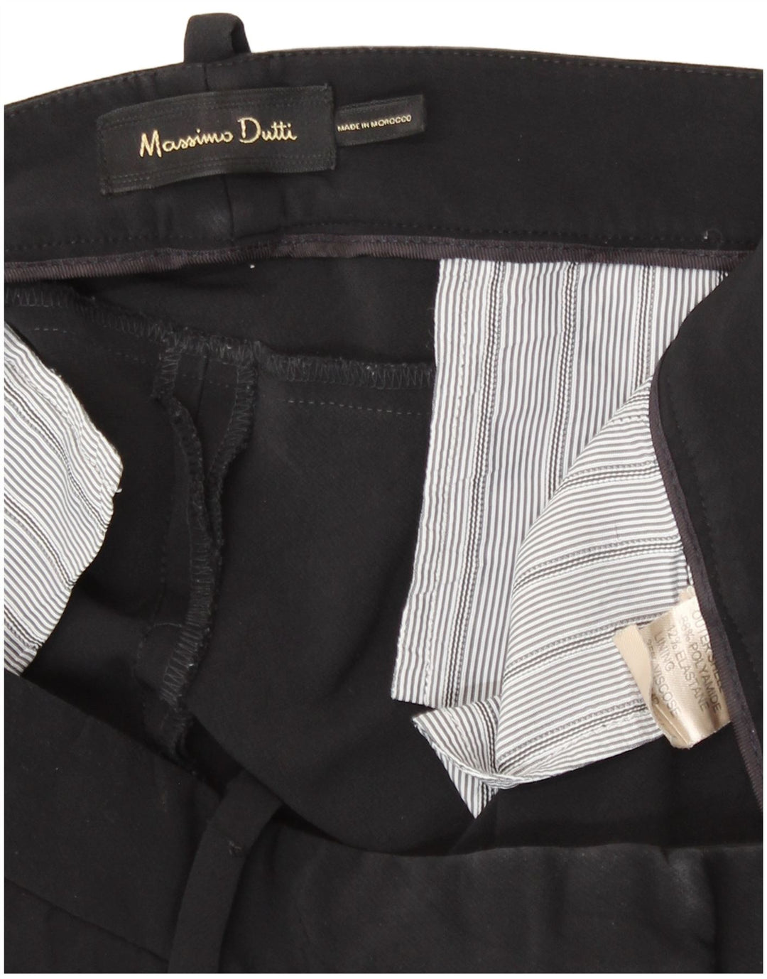 Calça skinny feminina Massimo Dutti W30 L28 preta poliamida