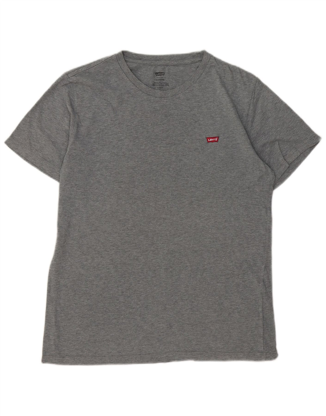 Camiseta masculina padrão LEVI'S top pequeno algodão cinza