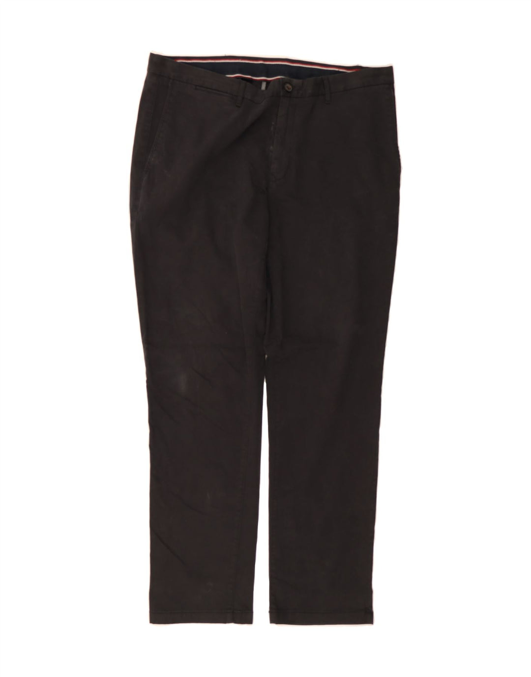 TOMMY HILFIGER Womens Slim Chino Trousers W38 L32 Black Cotton Vintage Tommy Hilfiger and Second-Hand Tommy Hilfiger from Messina Hembry 