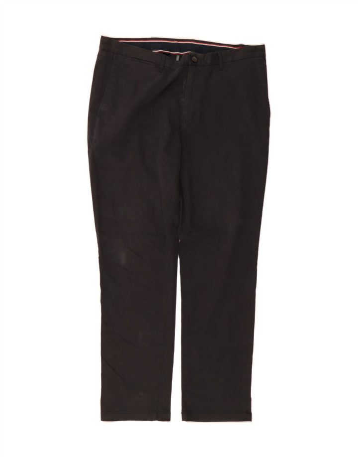 TOMMY HILFIGER Womens Slim Chino Trousers W38 L32 Black Cotton Vintage Tommy Hilfiger and Second-Hand Tommy Hilfiger from Messina Hembry 