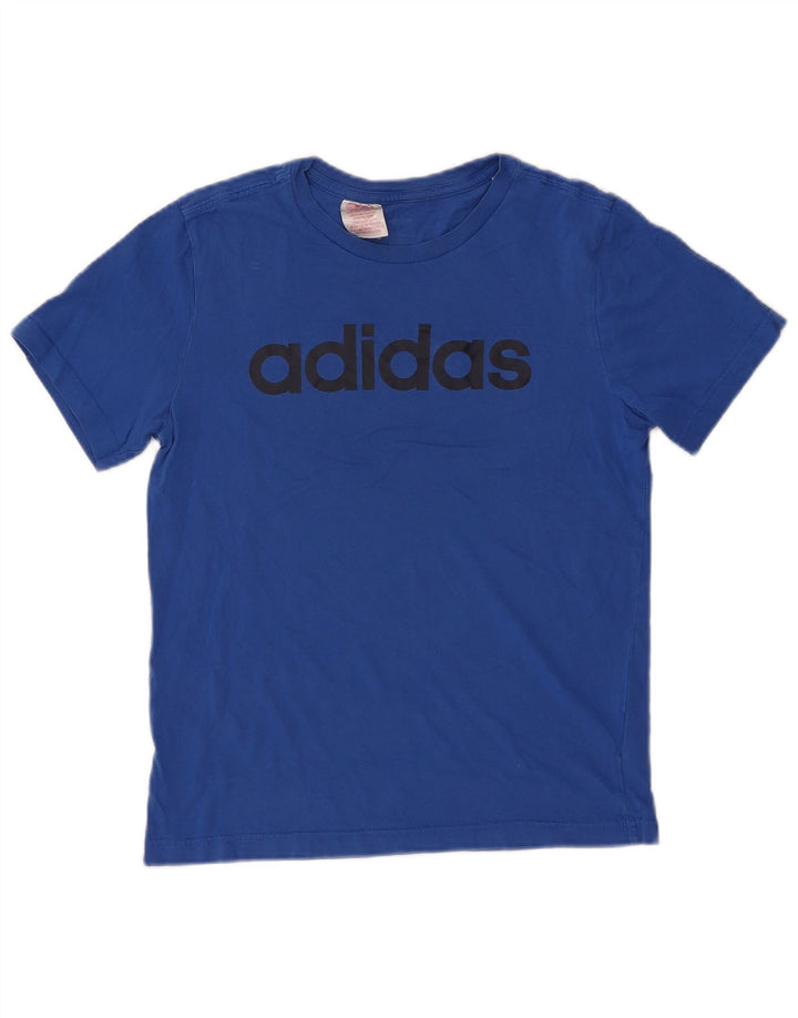 Camiseta Adidas Meninos Graphic 12-13 Anos Grande Azul Algodão