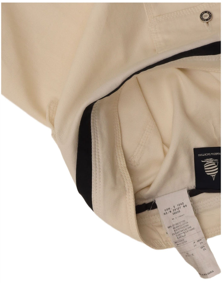 MARINA YACHTING Saia lápis feminina W30 médio algodão branco