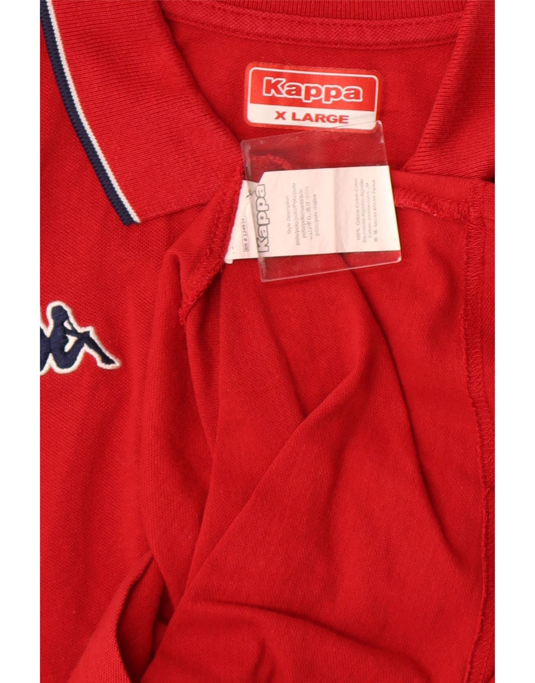 Camisa polo masculina KAPPA XL algodão vermelho