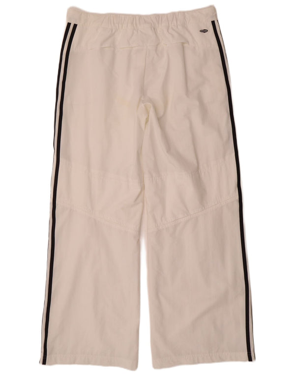 Adidas Womens Climacool Wide Leg Suit Calças UK 18 XL W36 L32 Branco