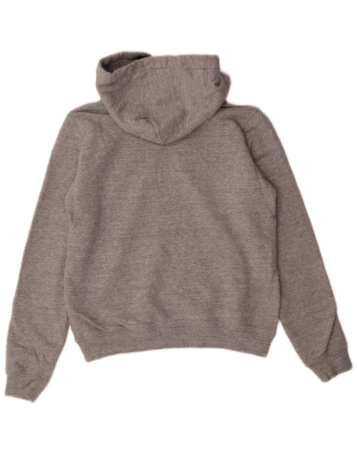 Jumper com capuz feminino Jack Wills Reino Unido 8 pequeno algodão cinza
