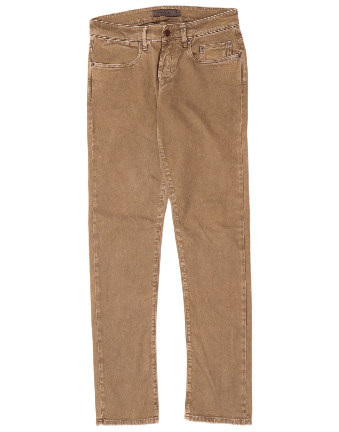 SIVIGLIA Jeans Slim Feminino W32 L33 Algodão Bege