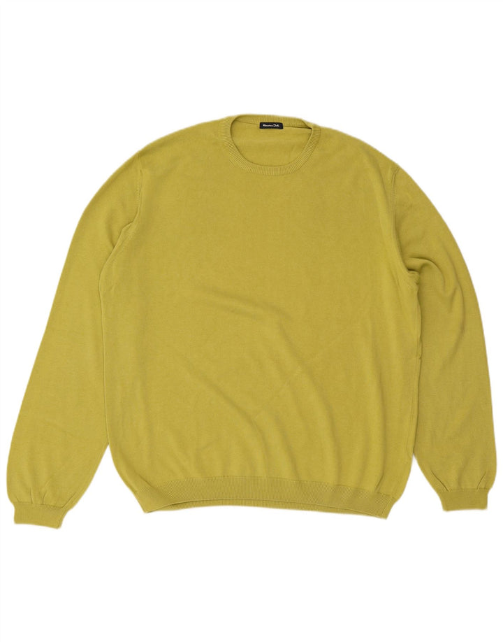 Suéter masculino Massimo Dutti com gola redonda XL algodão verde