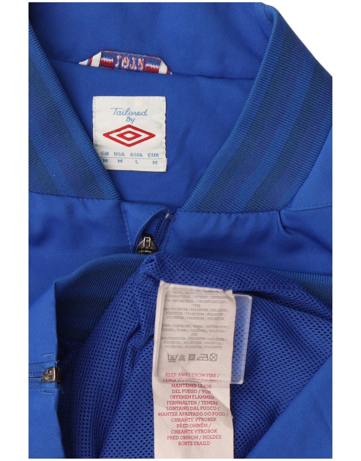 Umbro Mens Rangers Graphic Tracksuit Top Jaqueta Poliéster Azul Médio