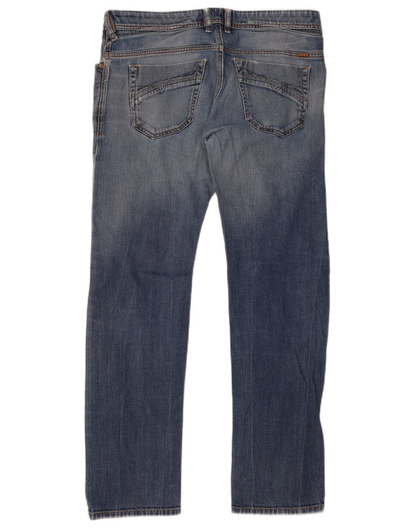 Diesel Mens Lakop Regular Slim Tapered Jeans W34 L32 Azul Algodão