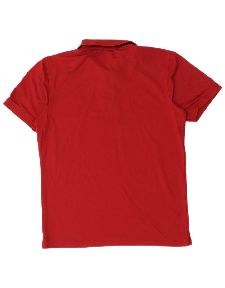 Polo de golfe masculino Calvin Klein vermelho médio