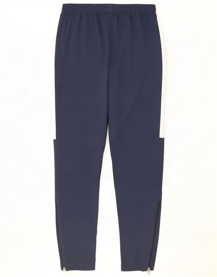 Calça de treino masculina Nike Dri Fit médio azul marinho colorblock poliéster
