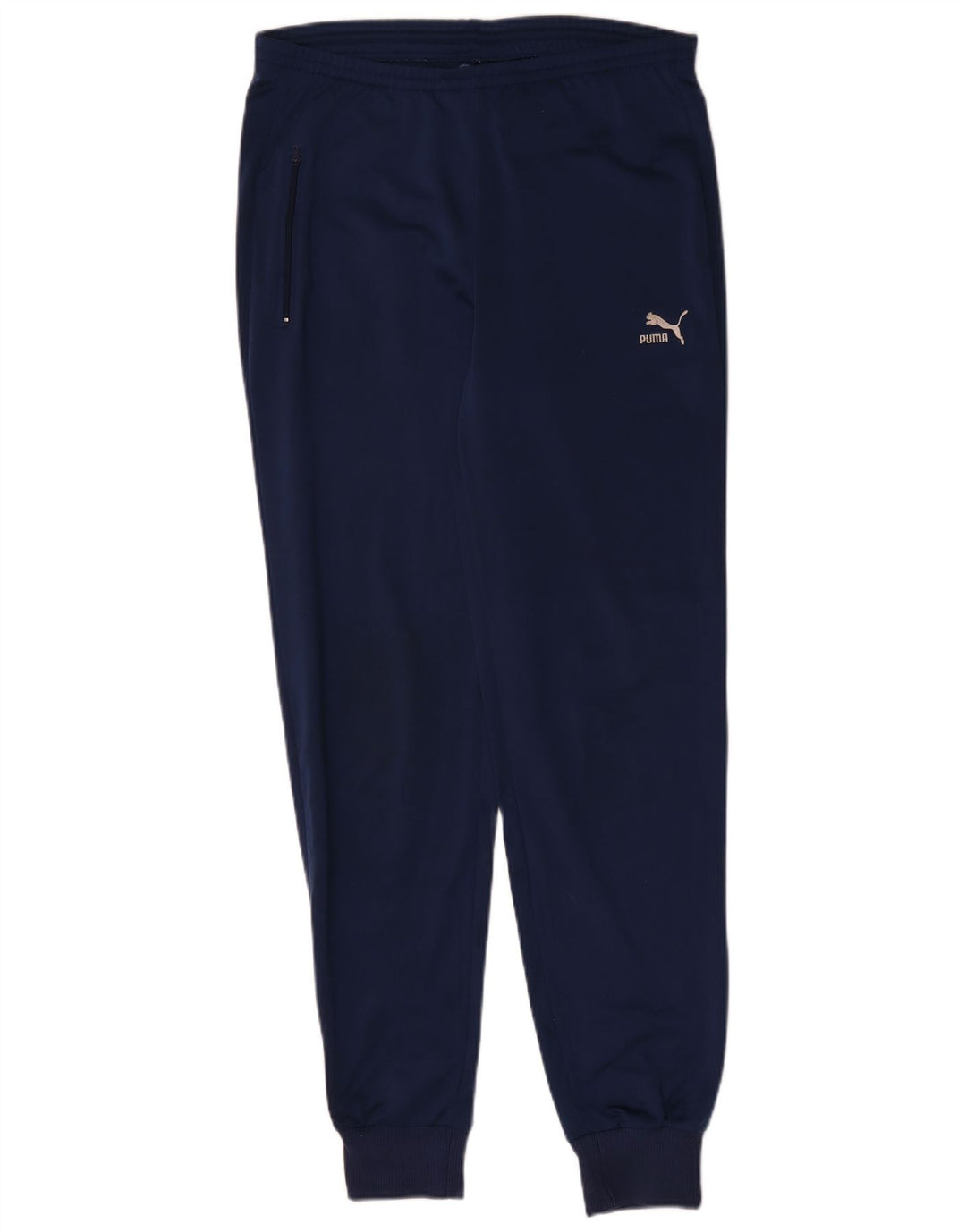 Calça de treino feminina PUMA Joggers UK 4 XS azul poliéster
