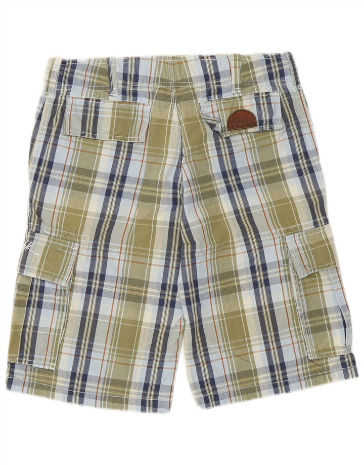 Shorts cargo masculino Sundek W32 médio cáqui xadrez algodão