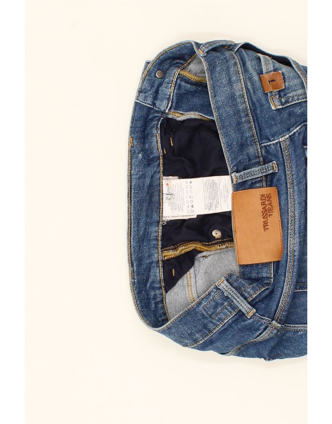 TRUSSARDI Mens Slim Jeans W31 L28 Blue Cotton Vintage Trussardi and Second-Hand Trussardi from Messina Hembry 