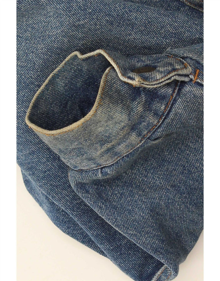 Jaqueta jeans masculina Rifle Sherpa UK 38 algodão azul médio