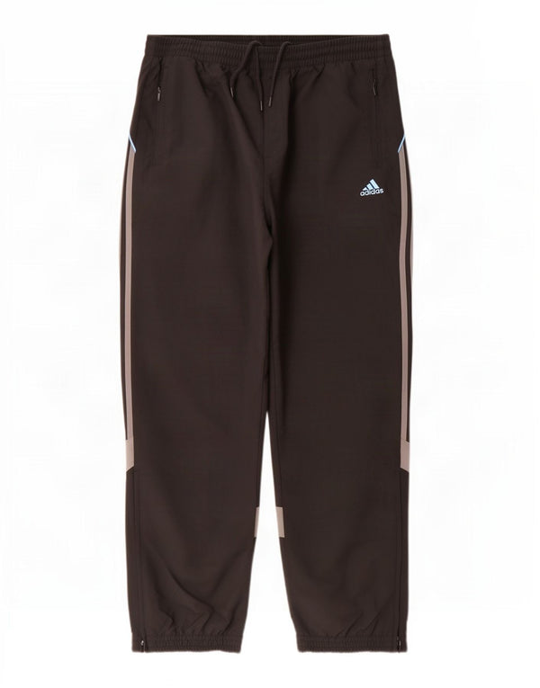 Adidas Mens Treino Calça Joggers Grande Preto Colorblock Poliéster