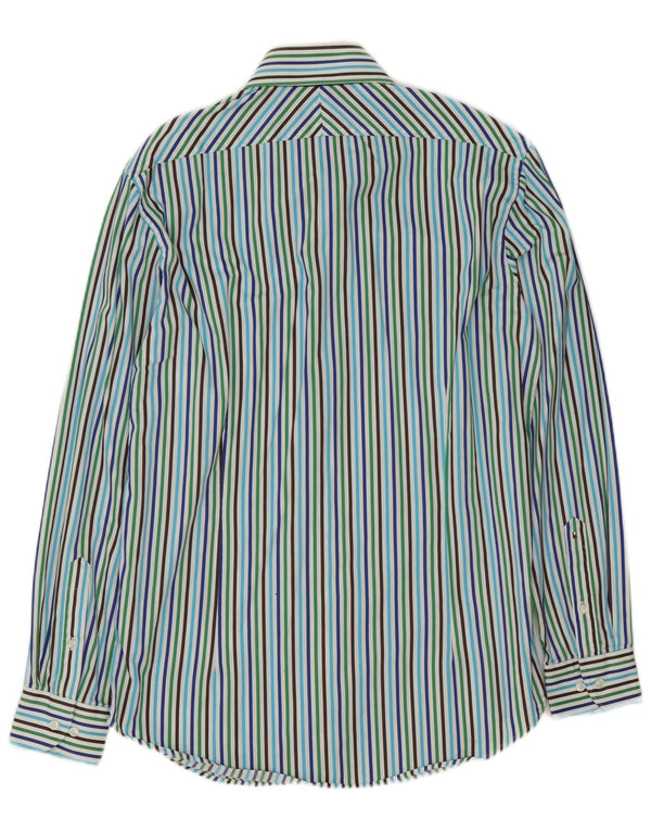 Camisa masculina Tommy Hilfiger tamanho 39 15 1/2 médio multicolorido