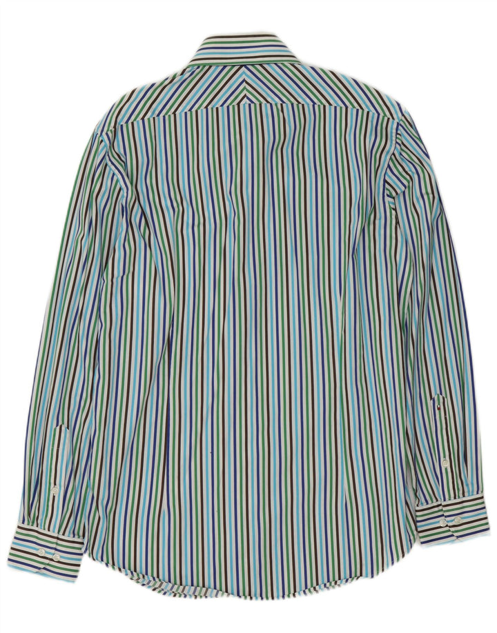 Camisa masculina Tommy Hilfiger tamanho 39 15 1/2 médio multicolorido